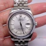 Knockoff Rolex Datejust SS Jubilee band Silver Face Mens Wrist Watch 36mm